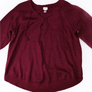 Rue21 Deep Red V-Neck Sweater